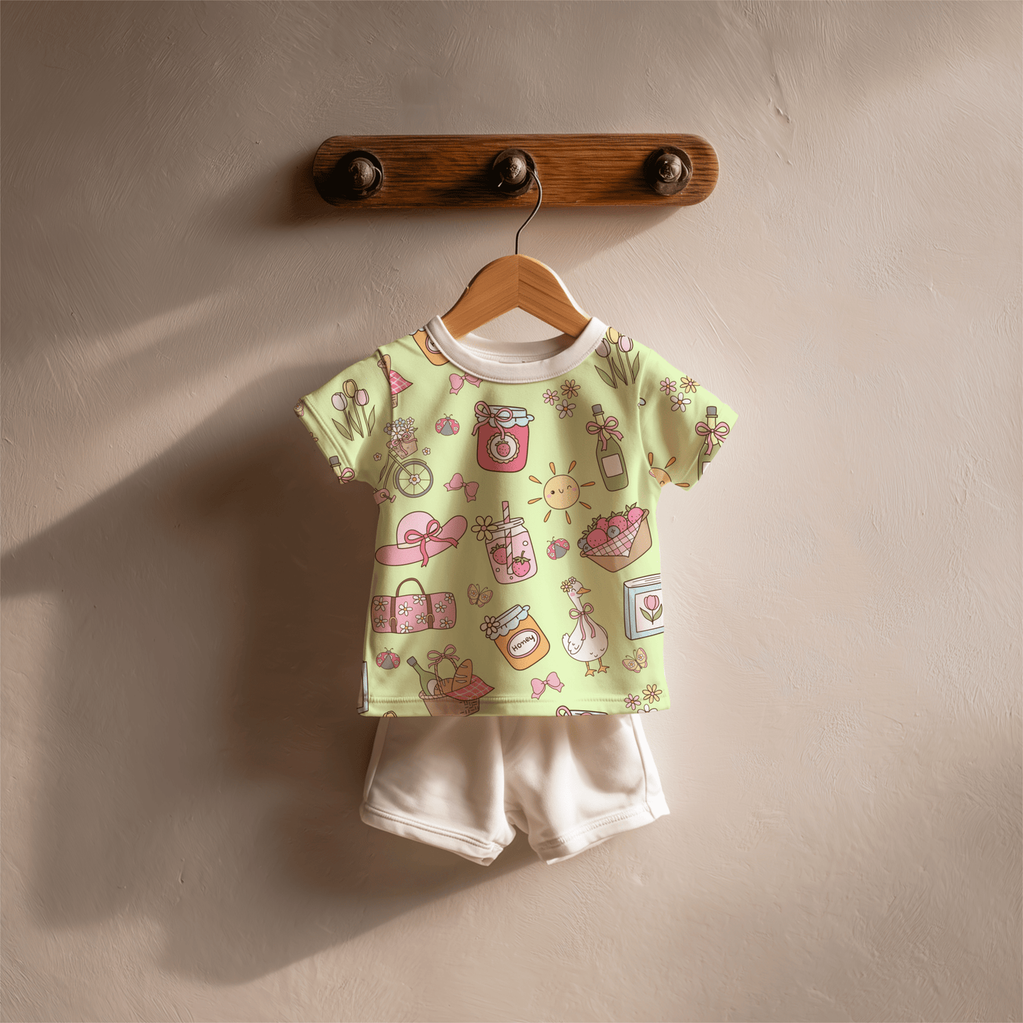 Spring Picnic Green seamless file - Western Petal Design
