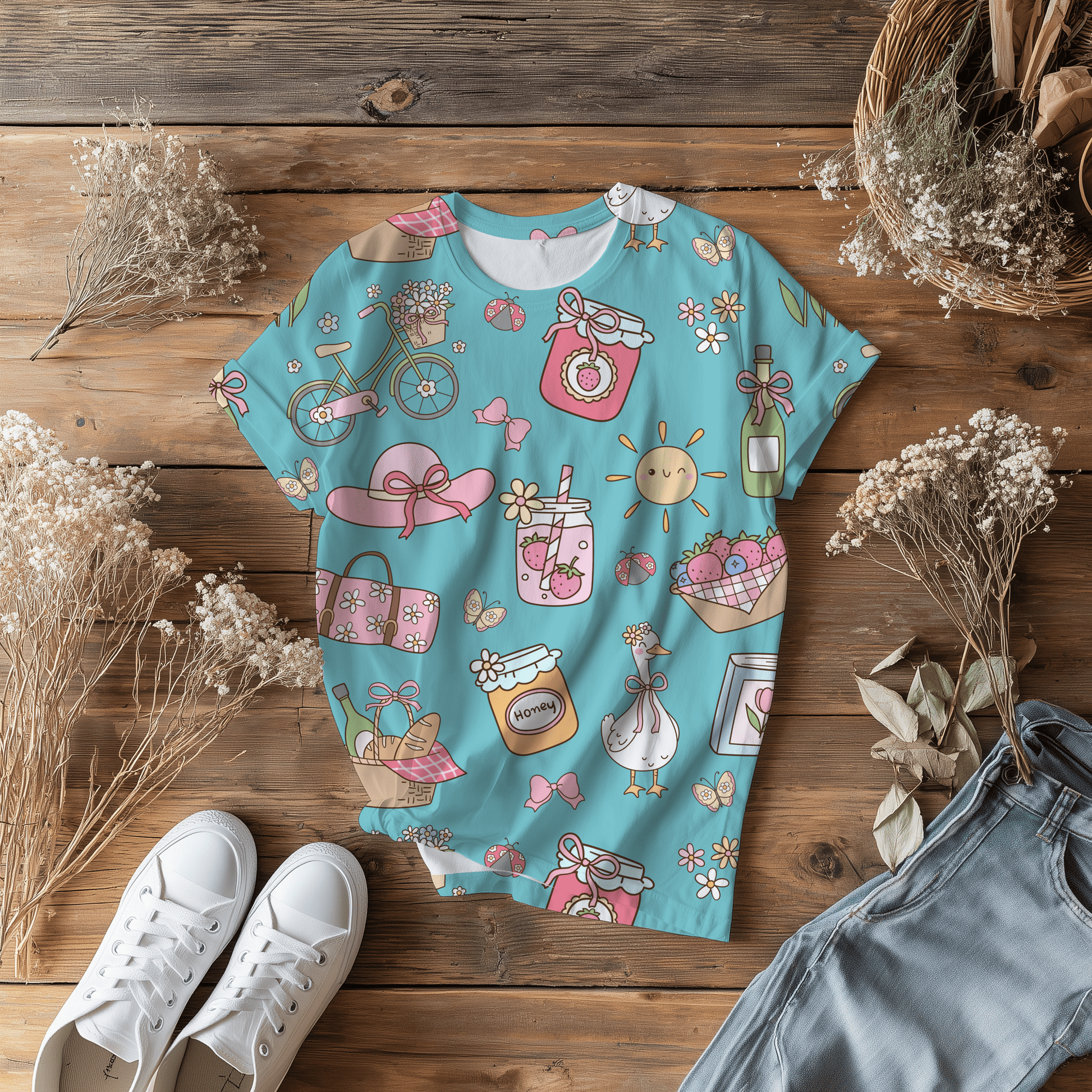 Spring Picnic Seamless file - Western Petal Design