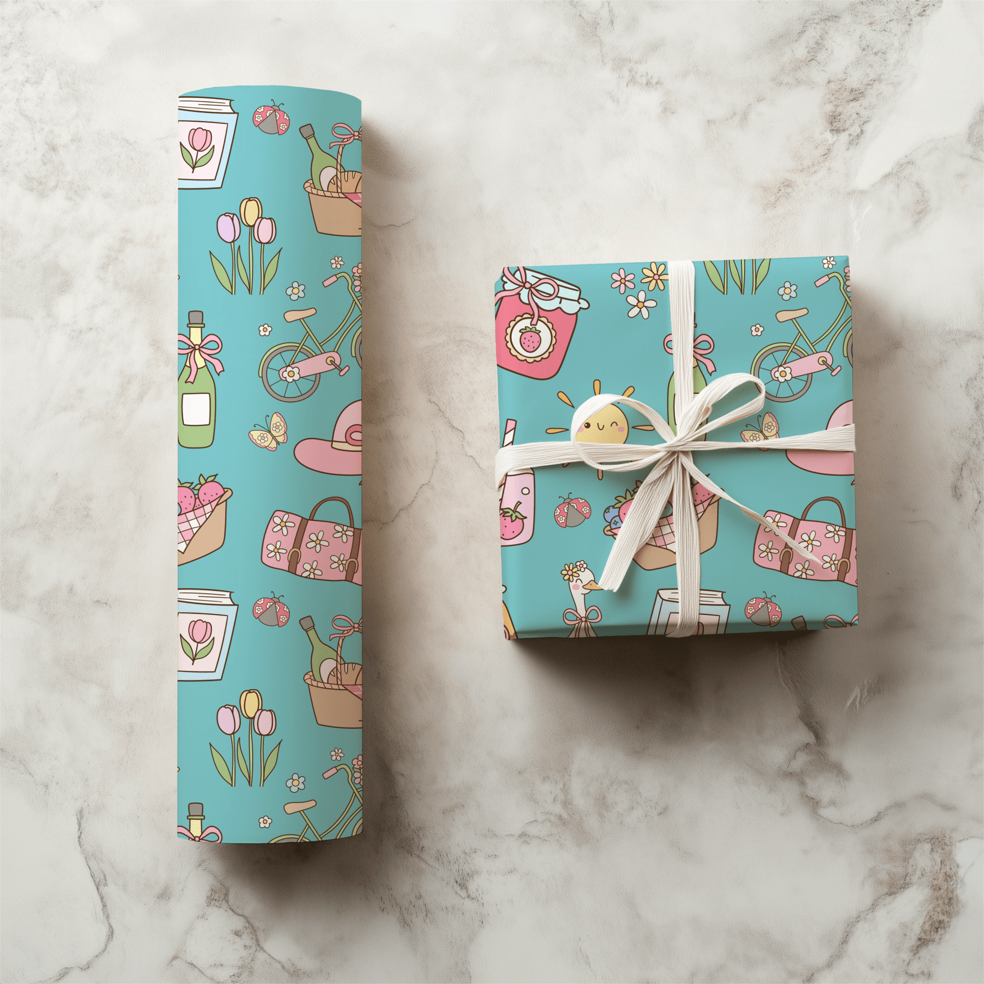 Spring Picnic Seamless file - Western Petal Design