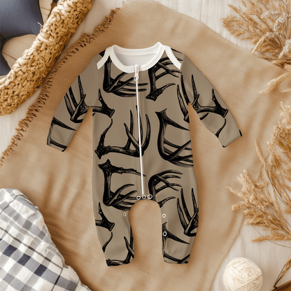 Tan Antlers seamless file - Western Petal Design
