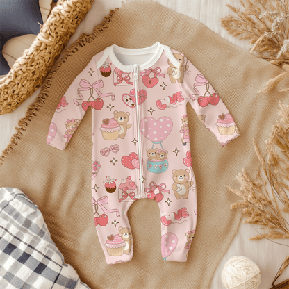 Teddy Bear Valentine’s Day seamless pattern - Western Petal Design